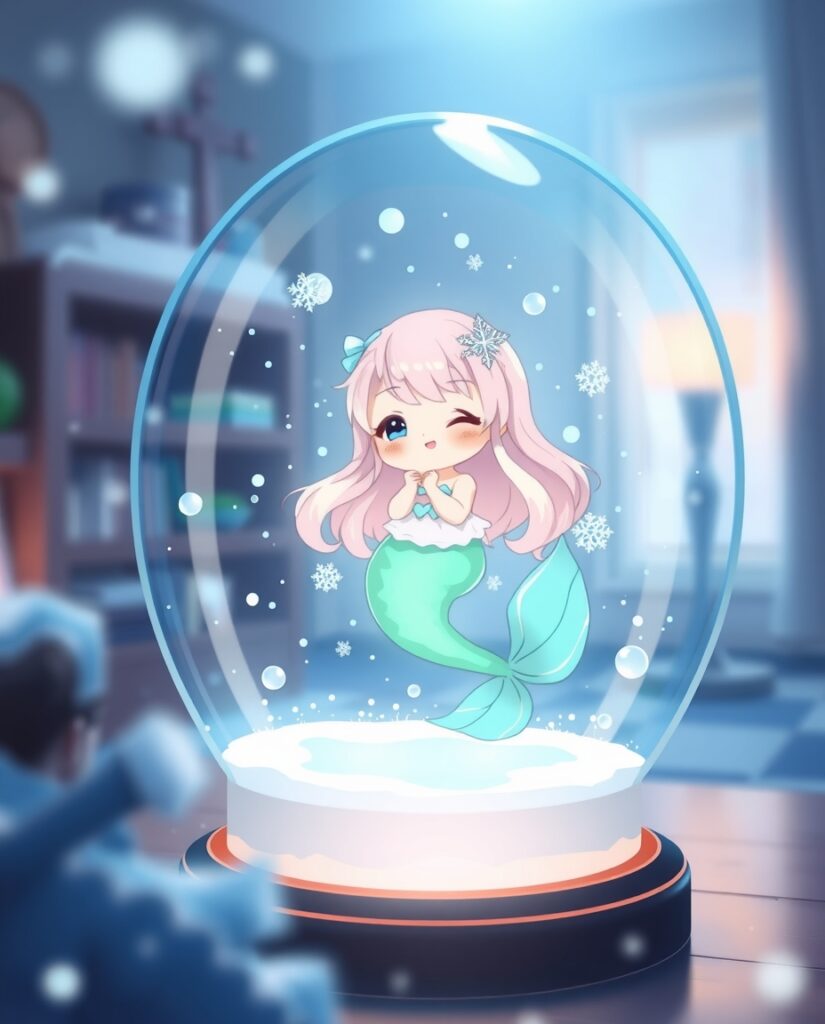 Flux Schnell cinematic keyframe13 anime keyframe12 Kawaii merm 2
