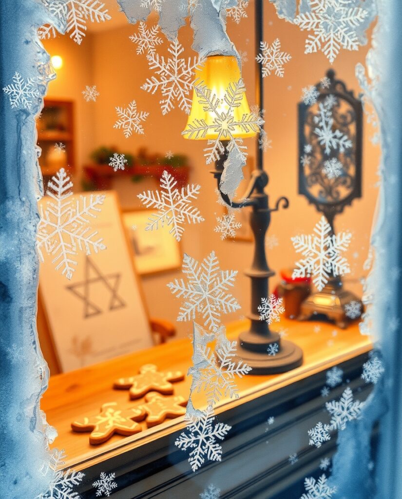 Flux Schnell delicate watercolor painting of a frosty window w 2