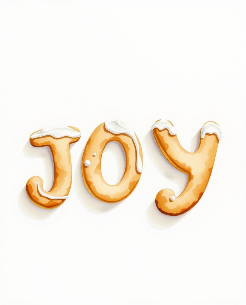 Flux Schnell delicate watercolor painting of gingerbread cooki 1